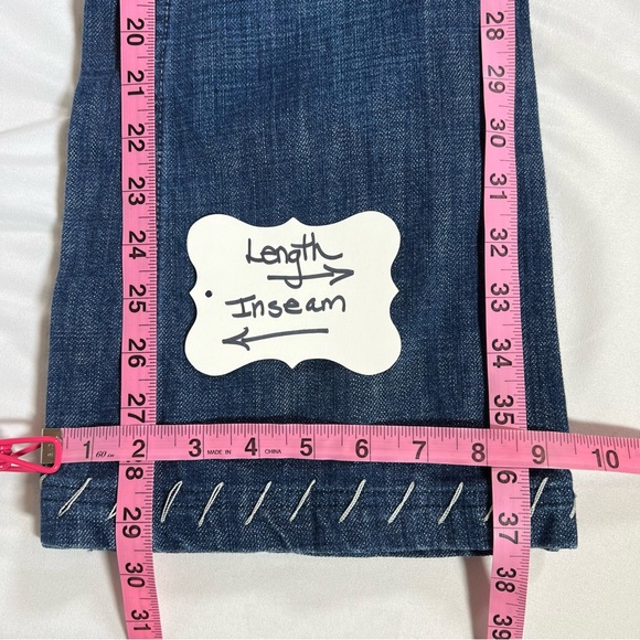 Antik Denim Embroidered Distressed Bootcut Jeans Size 31 - Picture 16 of 16